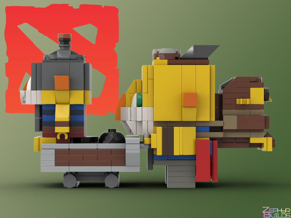 MOC DOTA 2 Character Brick Sets with Instructions Brickheadz