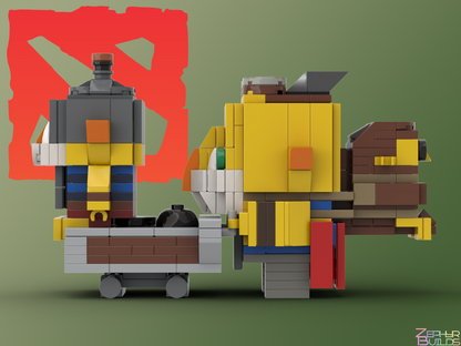 MOC DOTA 2 Character Brick Sets with Instructions Brickheadz
