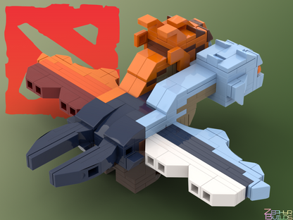 MOC DOTA 2 Character Brick Sets with Instructions Brickheadz