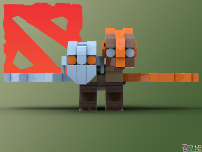MOC DOTA 2 Character Brick Sets with Instructions Brickheadz