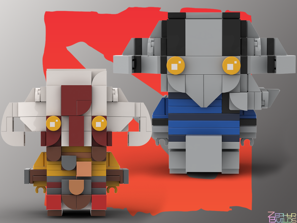 MOC DOTA 2 Character Brick Sets with Instructions Brickheadz