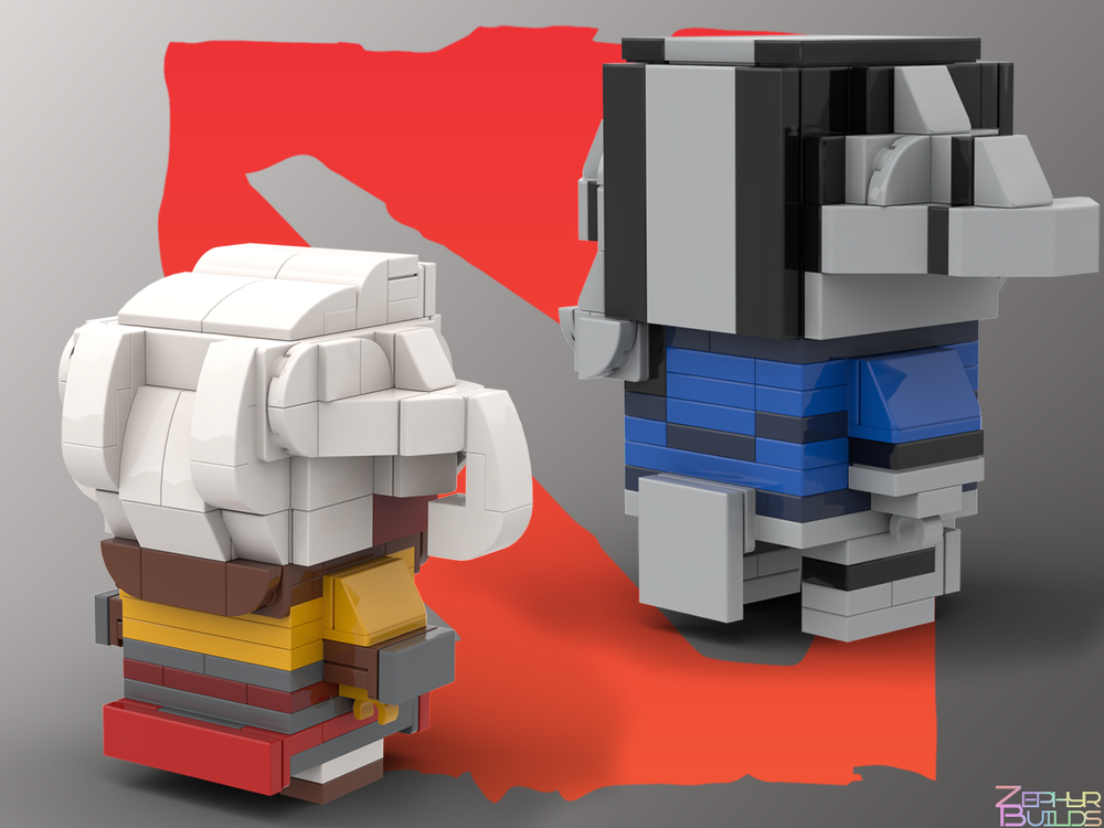 MOC DOTA 2 Character Brick Sets with Instructions Brickheadz
