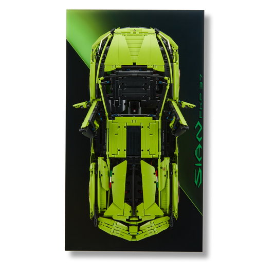Acrylic Slim Wall Mount Display for LEGO® Technic™ Lamborghini Sian FKP 37 42115