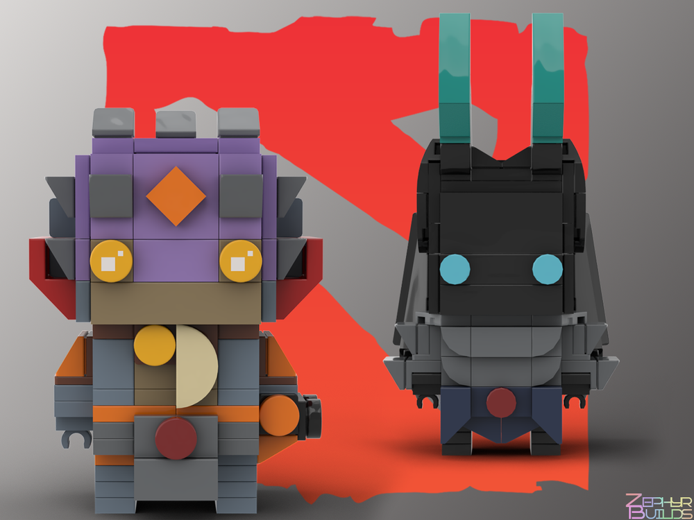 MOC DOTA 2 Character Brick Sets with Instructions Brickheadz