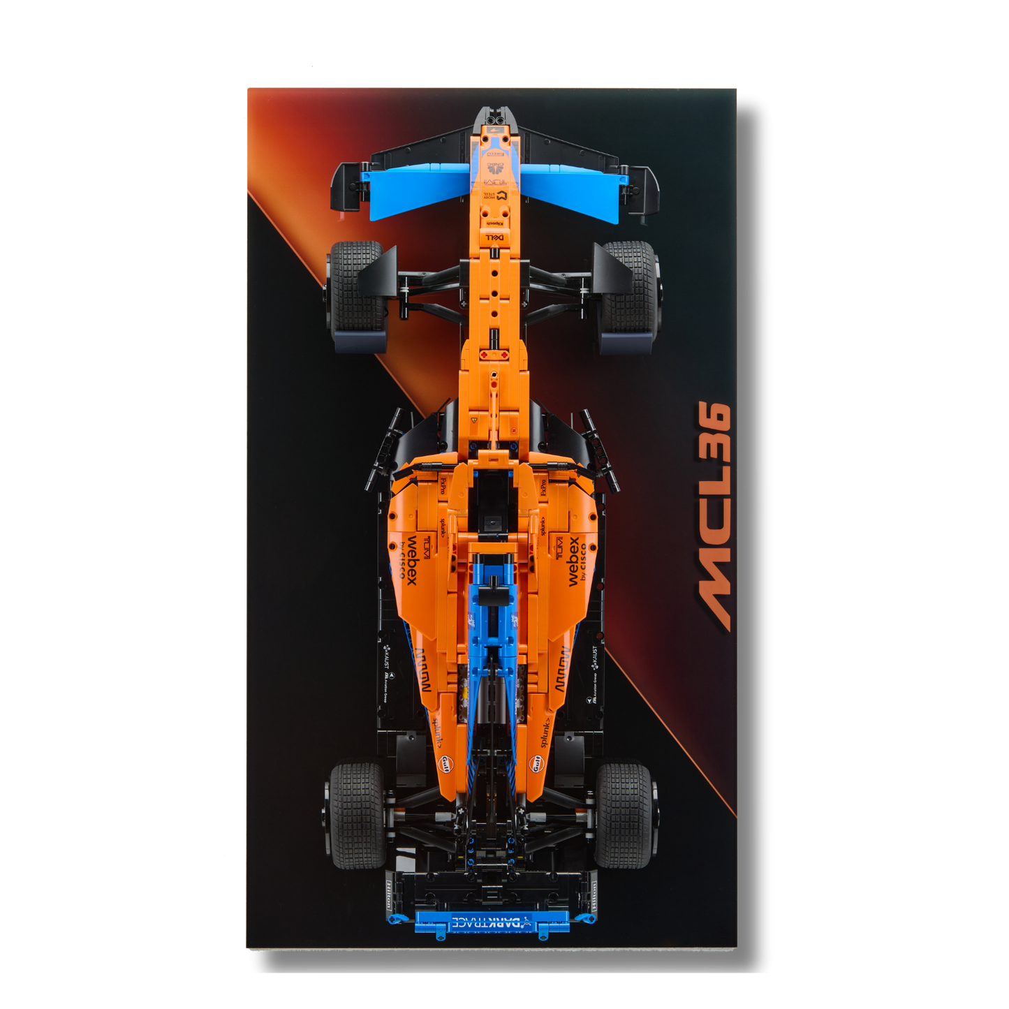Acrylic Slim Wall Mount Display for LEGO® Technic™ McLaren Formula 1™ Race Car 42141