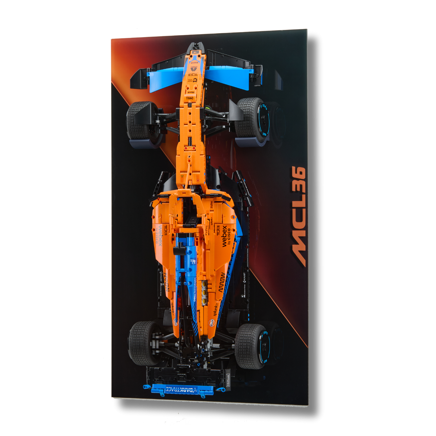 Acrylic Slim Wall Mount Display for LEGO® Technic™ McLaren Formula 1™ Race Car 42141