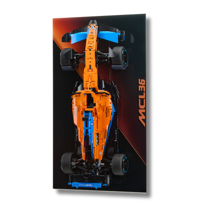 Acrylic Slim Wall Mount Display for LEGO® Technic™ McLaren Formula 1™ Race Car 42141