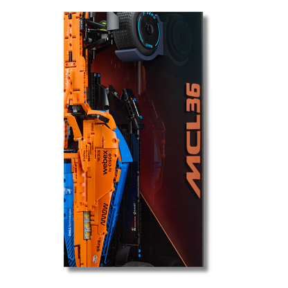 Acrylic Slim Wall Mount Display for LEGO® Technic™ McLaren Formula 1™ Race Car 42141