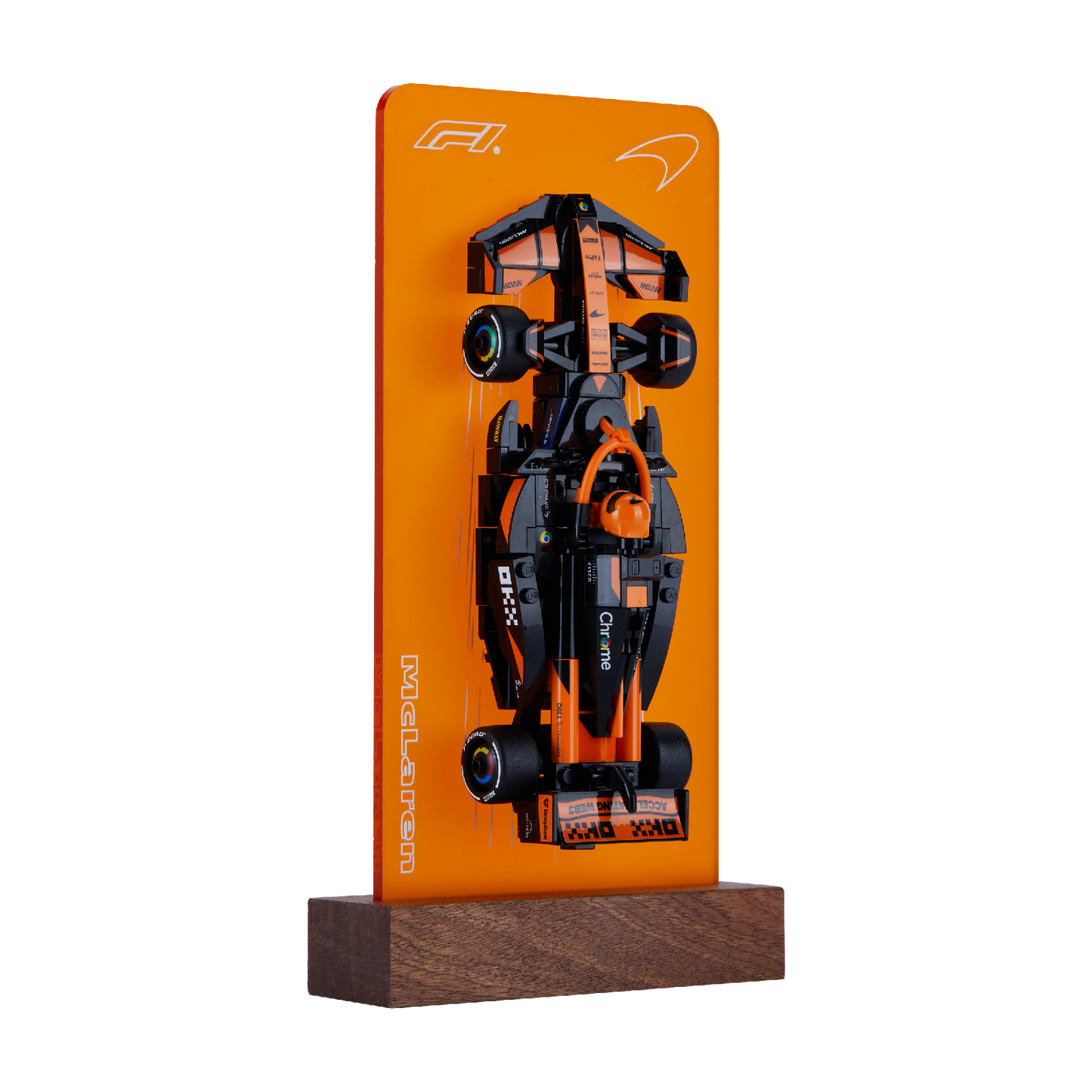 FantasMall Desk Gallery Vertical Display Stand for LEGO Speed Champions F1 Cars