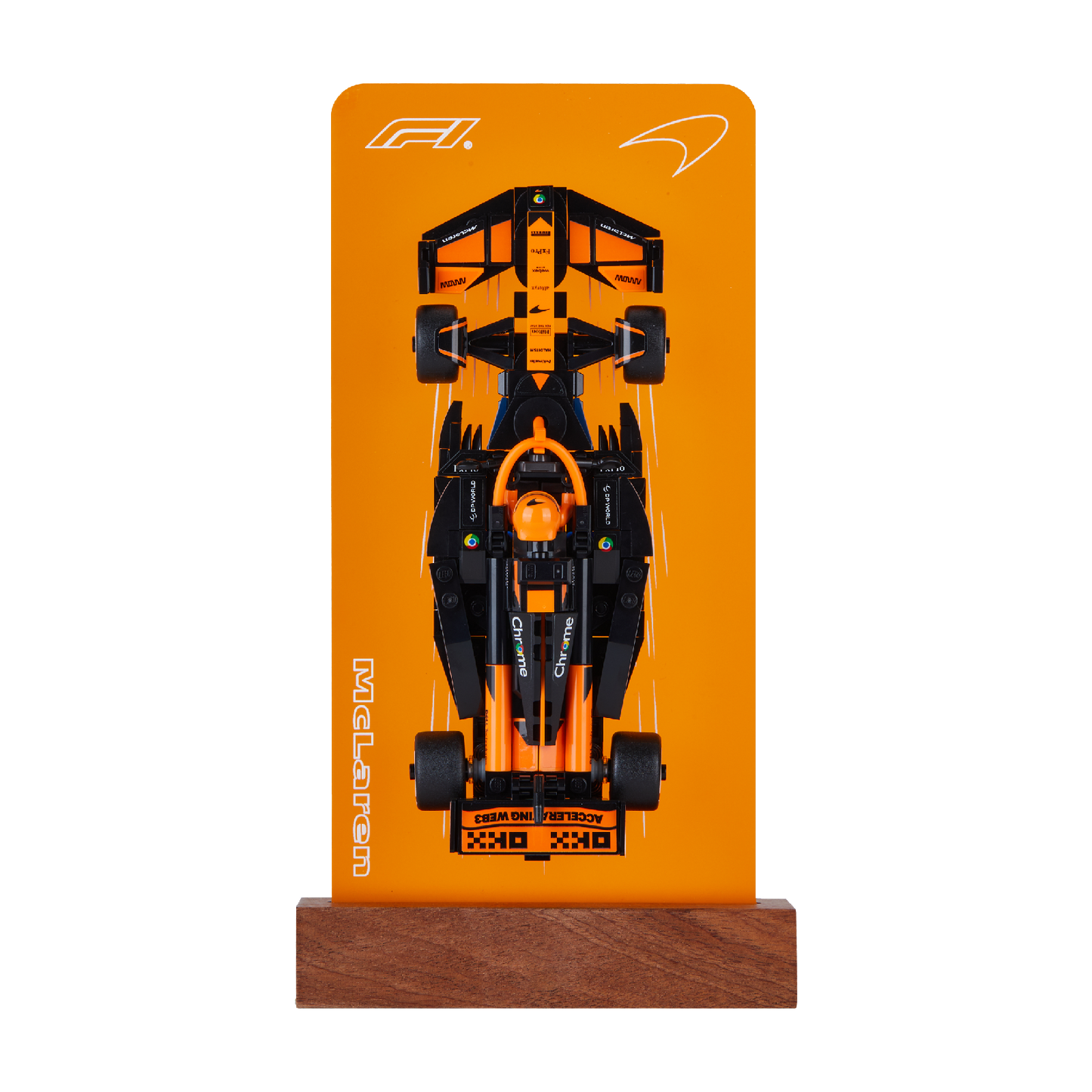 FantasMall Desk Gallery Vertical Display Stand for LEGO Speed Champions F1 Cars