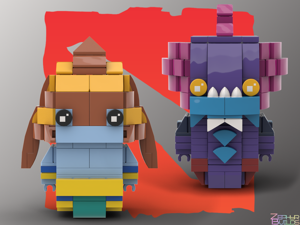 MOC DOTA 2 Character Brick Sets with Instructions Brickheadz