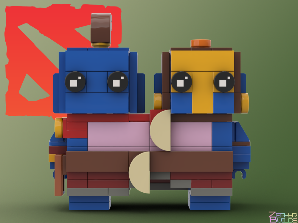 MOC DOTA 2 Character Brick Sets with Instructions Brickheadz