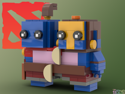 MOC DOTA 2 Character Brick Sets with Instructions Brickheadz