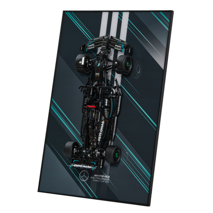 Acrylic Top-Speed Wall Mount Display for LEGO® Technic™ Mercedes-AMG F1 W14 E Performance 42171