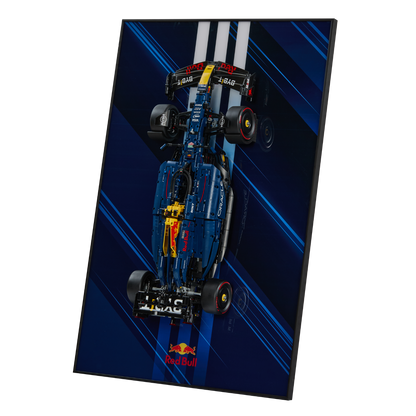 Acrylic Top-Speed Wall Mount Display Frame for LEGO® Technic™ Red Bull Racing RB20 F1 42206