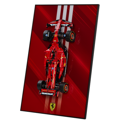 Acrylic Top-Speed Wall Mount Display for LEGO® Technic™ Ferrari F1 42207