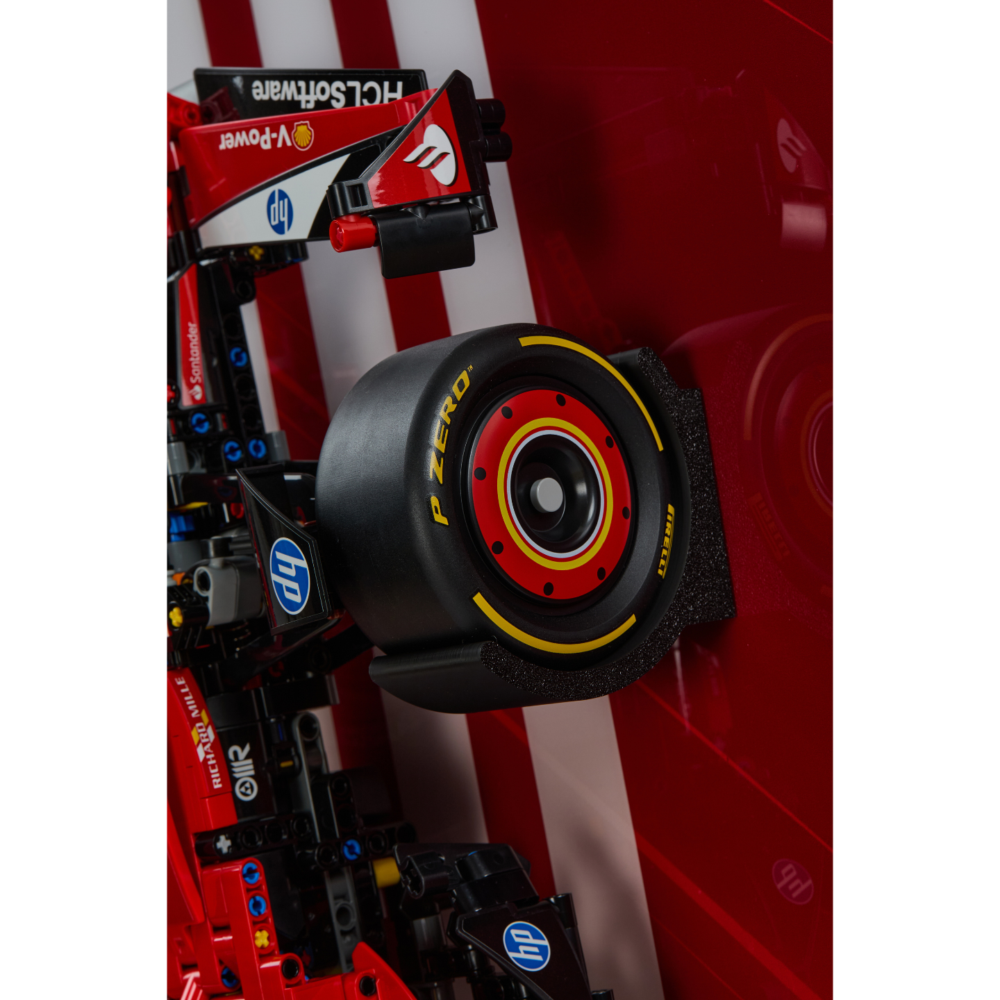 Acrylic Top-Speed Wall Mount Display for LEGO® Technic™ Ferrari F1 42207