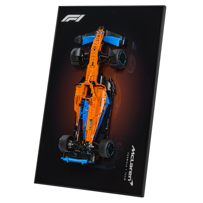 Acrylic Top-Speed Wall Mount Display for LEGO® Technic™ McLaren Orange 42141 V3