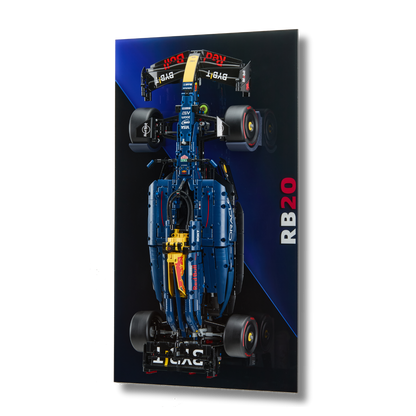 Acrylic Slim Wall Mount Display for LEGO® Technic™  Red Bull Racing RB20 F1 42206