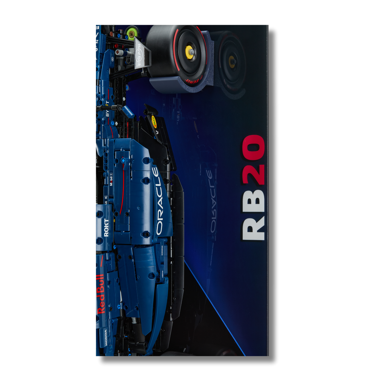 Acrylic Slim Wall Mount Display for LEGO® Technic™  Red Bull Racing RB20 F1 42206