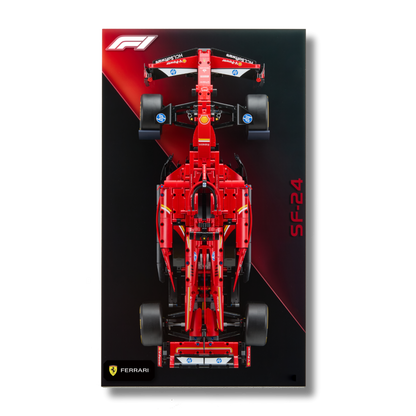 Acrylic Slim Wall Mount Display for LEGO Technic Ferrari F1 42207