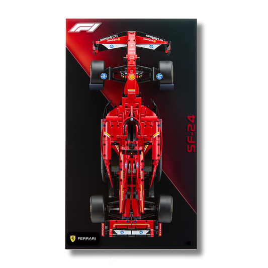 Acrylic Slim Wall Mount Display for LEGO Technic Ferrari F1 42207