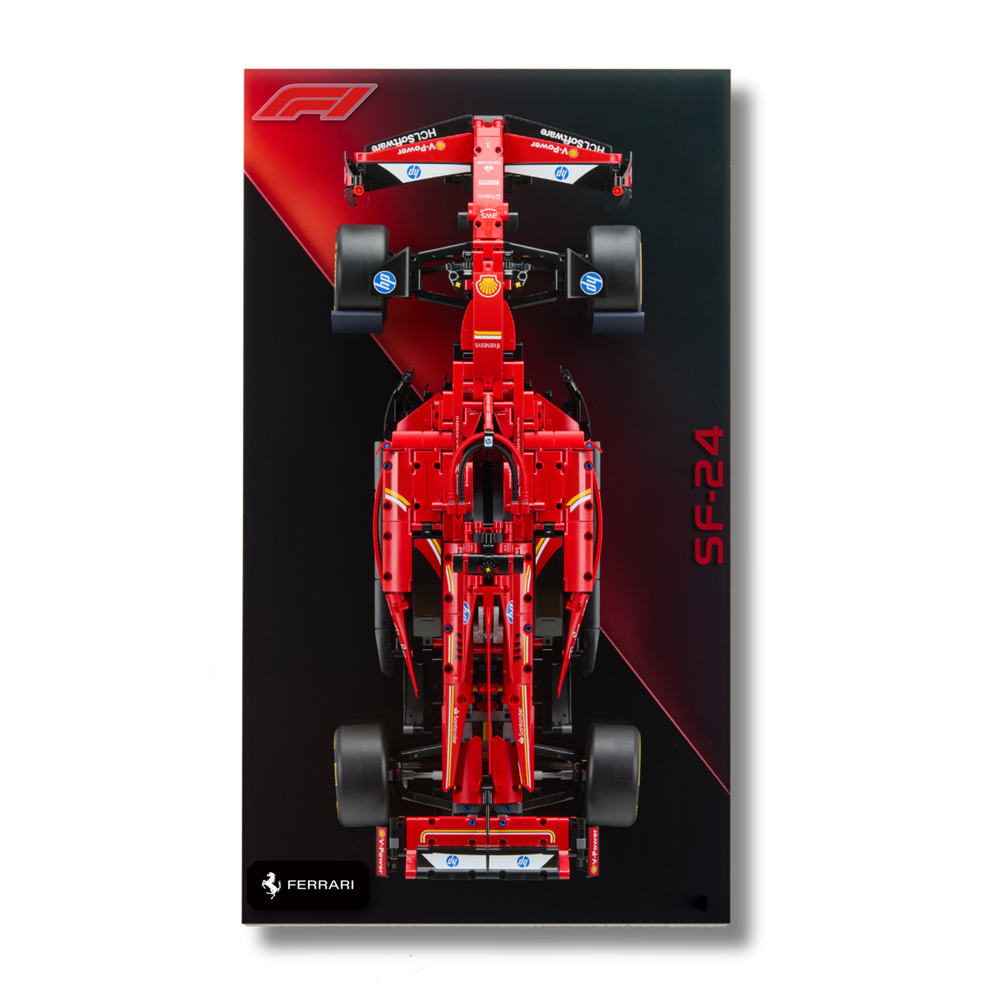 Acrylic Slim Wall Mount Display for LEGO Technic Ferrari F1 42207