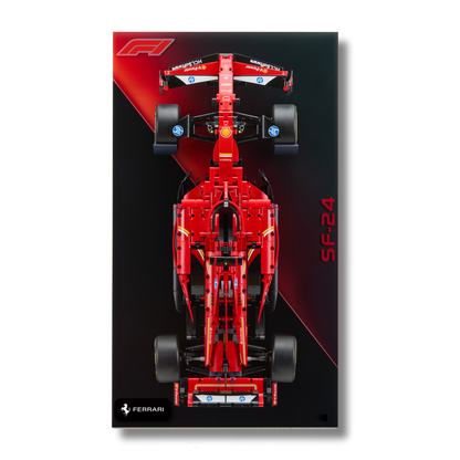 Acrylic Slim Wall Mount Display for LEGO Technic Ferrari F1 42207