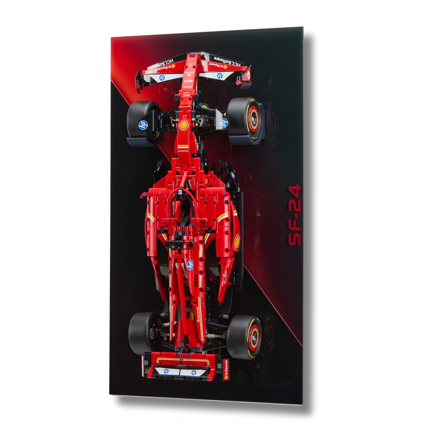 Acrylic Slim Wall Mount Display for LEGO® Technic™ Ferrari F1 42207