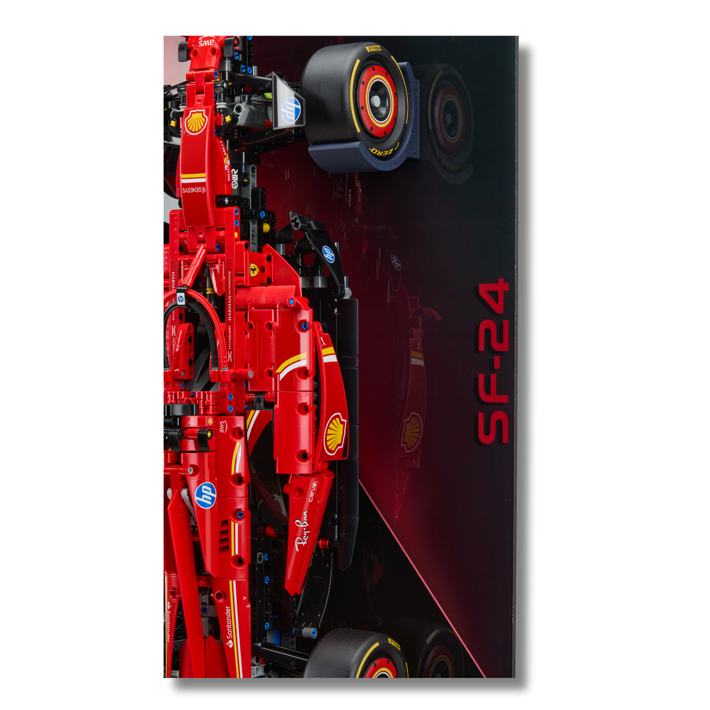 Acrylic Slim Wall Mount Display for LEGO® Technic™ Ferrari F1 42207