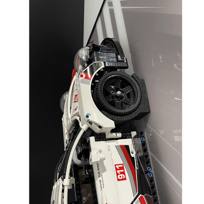 Acrylic Top-Speed Wall Mount Display for LEGO® Technic™ Porsche White