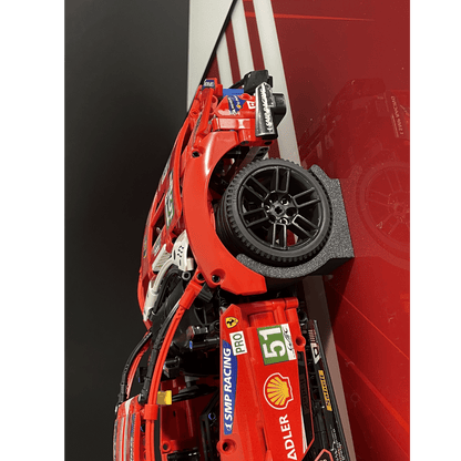 Classic Leather Wall Mount Display for LEGO® Technic™ Ferrari Red