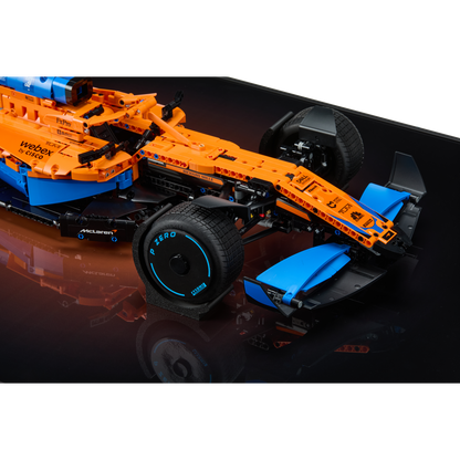Acrylic Top-Speed Wall Mount Display for LEGO® Technic™ McLaren Orange 42141 V3