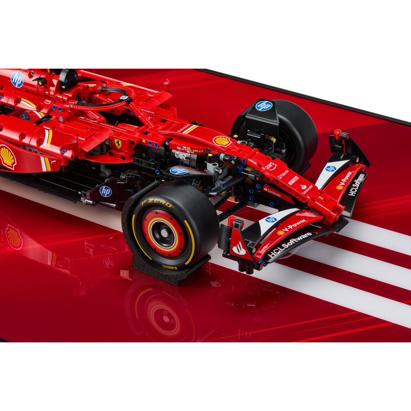 Acrylic Top-Speed Wall Mount Display for LEGO® Technic™ Ferrari F1 42207