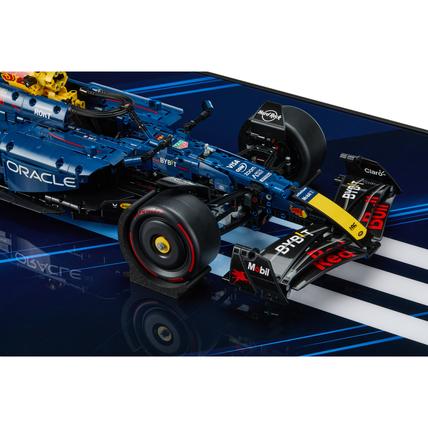 Acrylic Top-Speed Wall Mount Display Frame for LEGO® Technic™ Red Bull Racing RB20 F1 42206