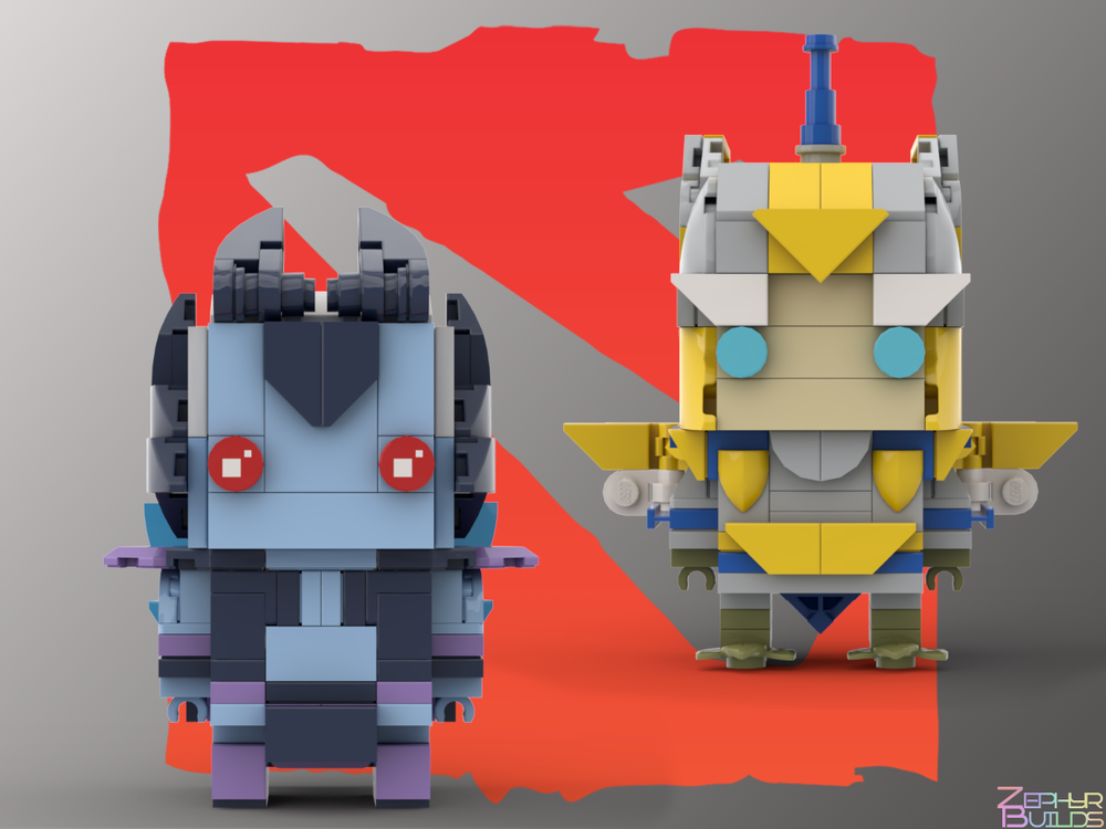 MOC DOTA 2 Character Brick Sets with Instructions Brickheadz
