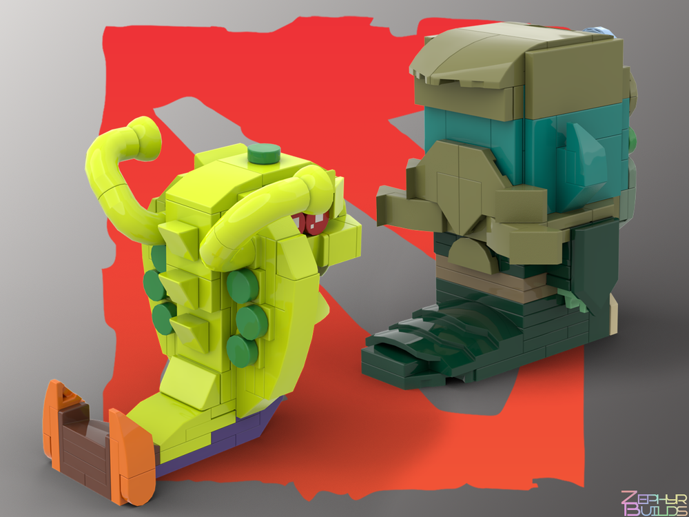 MOC DOTA 2 Character Brick Sets with Instructions Brickheadz