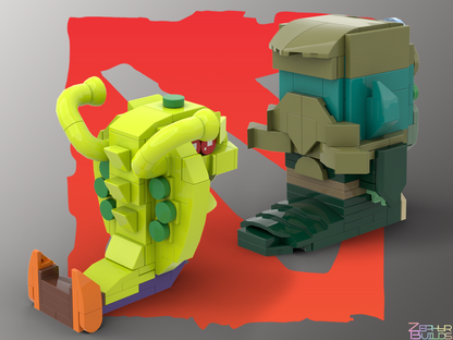 MOC DOTA 2 Character Brick Sets with Instructions Brickheadz