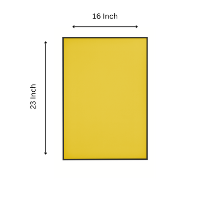 Classic Leather Wall Mount Display for Compact LEGO® Technic™ Bolide Yellow