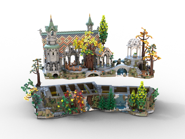 Mount Base ONLY for LEGO Original 10316 Building Kit MOC 209992(3142Pieces)