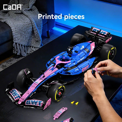 CaDA 1:8 Scale Alpine A525 Formula 1 Car Building Set 2173PCS C64012W