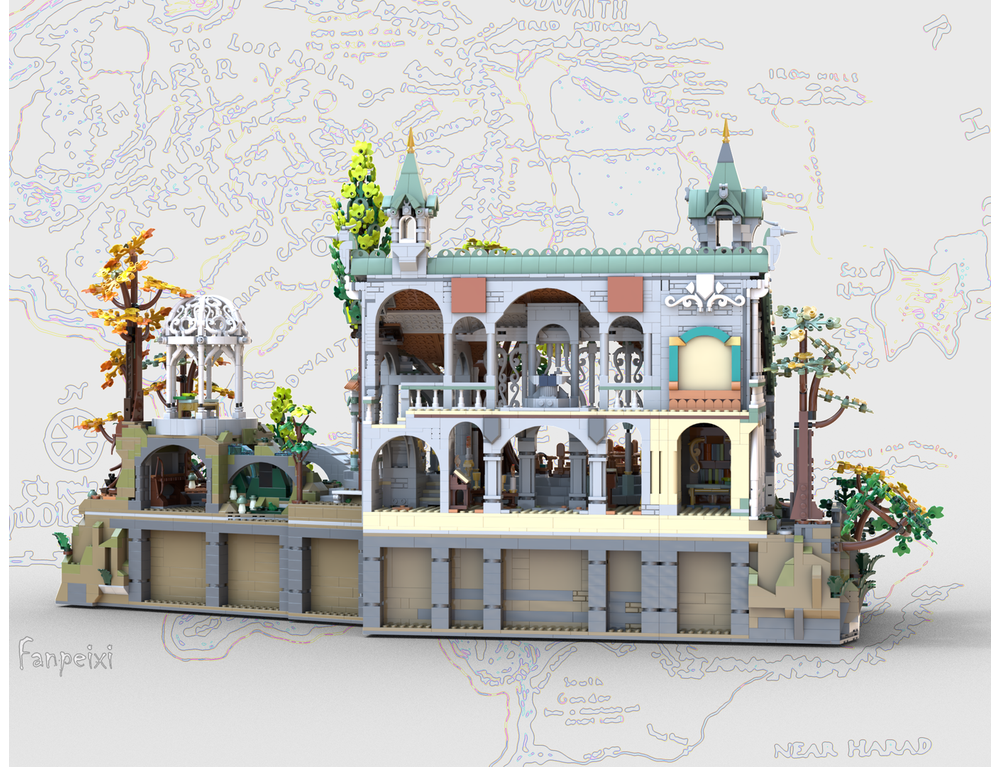 Mount Base ONLY for LEGO Original 10316 Building Kit MOC 209992(3142Pieces)