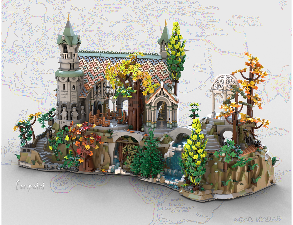 Mount Base ONLY for LEGO Original 10316 Building Kit MOC 209992(3142Pieces)