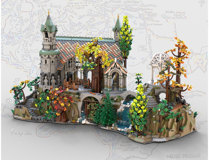 Mount Base ONLY for LEGO Original 10316 Building Kit MOC 209992(3142Pieces)