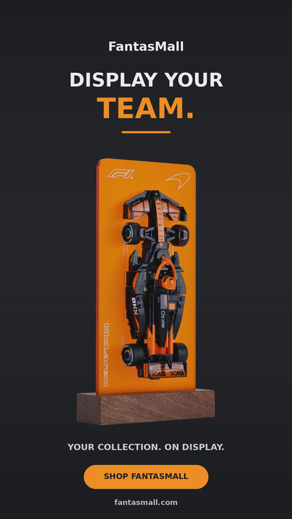 FantasMall Desk Gallery Vertical Display Stand for LEGO Speed Champions F1 Cars