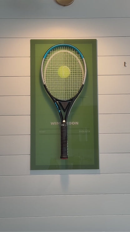 FantasMall Frameless Tennis Racket Display Board/ Wall Mount Tennis Frame