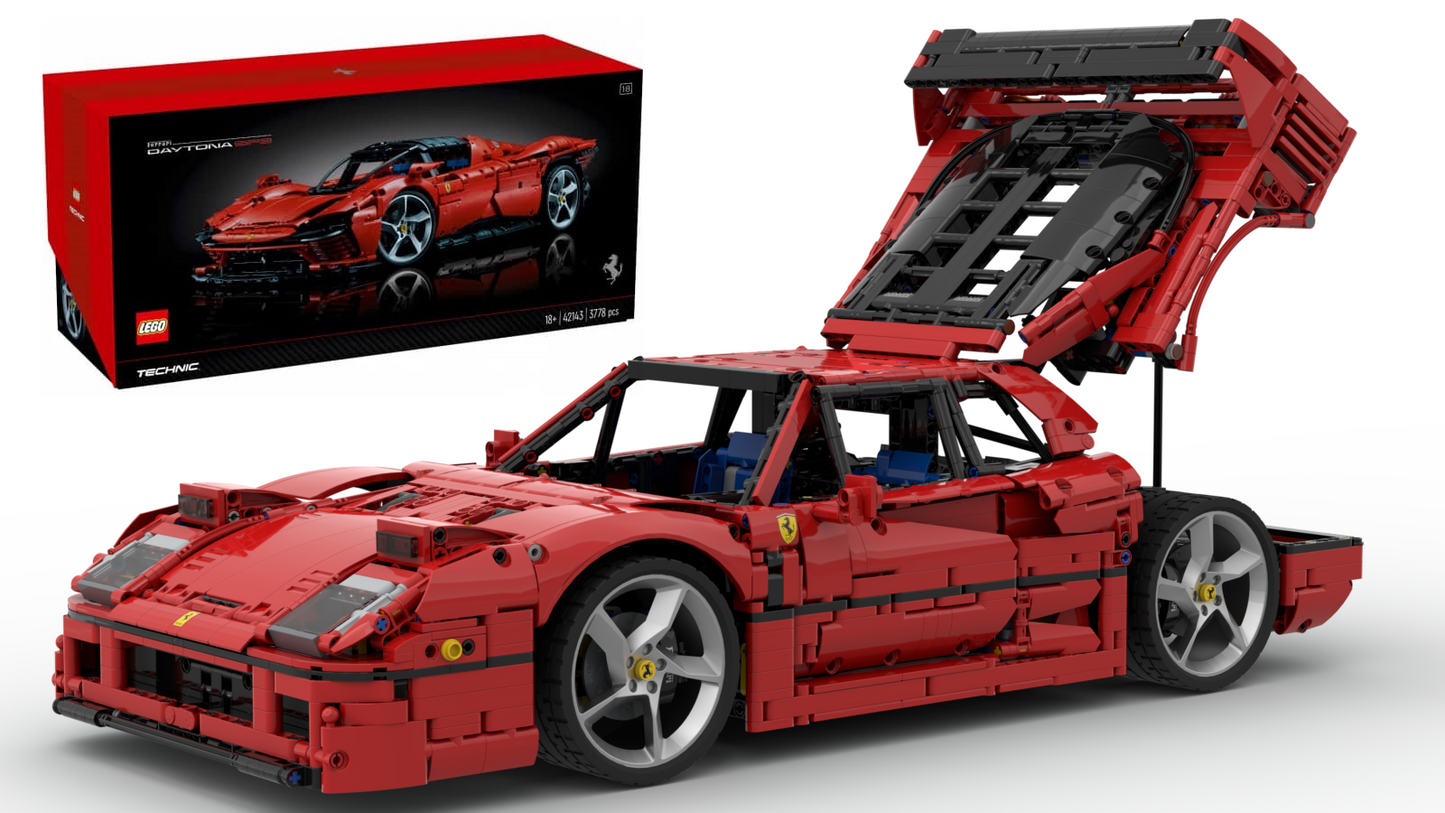 Ferrari 42143 Ferrari F40 1:8 - alternate build - timtimgo