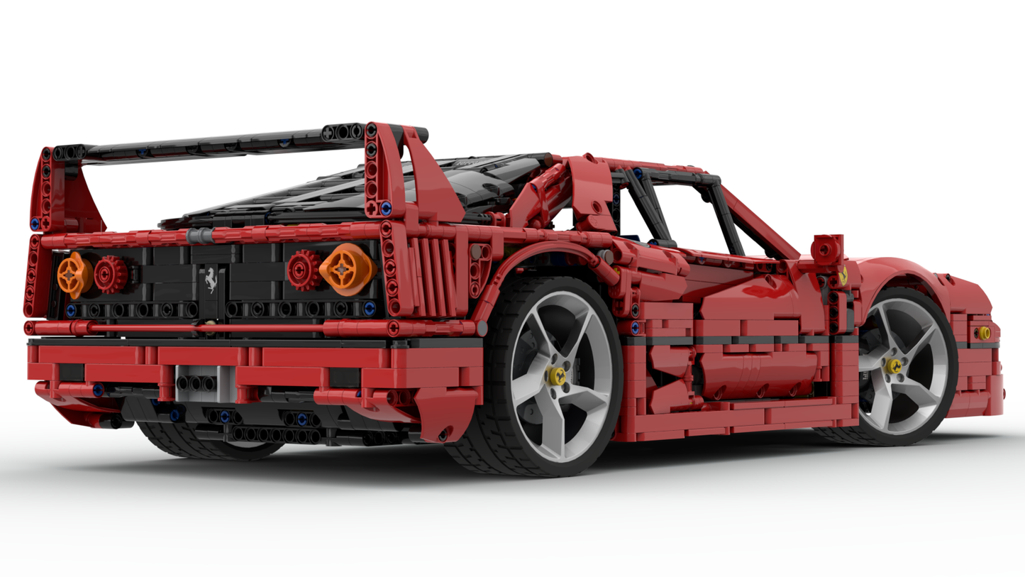 Ferrari 42143 Ferrari F40 1:8 - alternate build - timtimgo