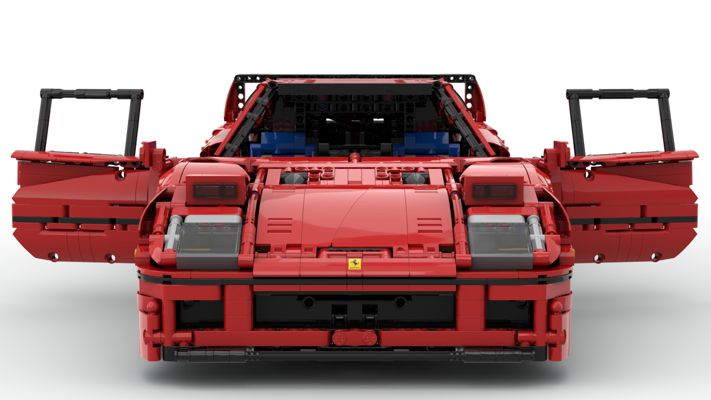 Ferrari 42143 Ferrari F40 1:8 - alternate build - timtimgo