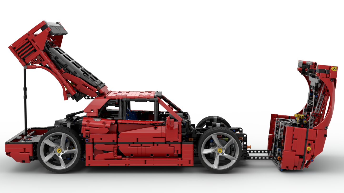 Ferrari 42143 Ferrari F40 1:8 - alternate build - timtimgo